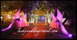 Lucky Wedding Rental entrance decoration