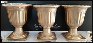 Lucky Wedding Rental fiberpots decoration