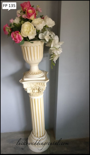 Lucky Wedding Rental fiberpots decoration