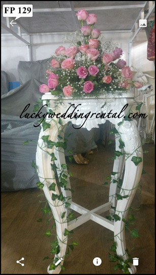 Lucky Wedding Rental fiberpots decoration