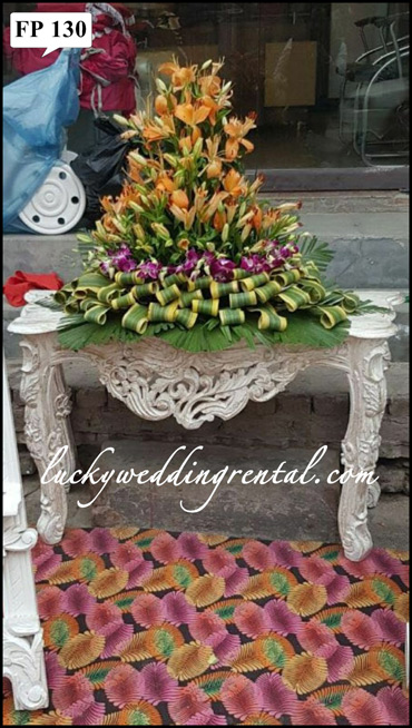 Lucky Wedding Rental fiberpots decoration