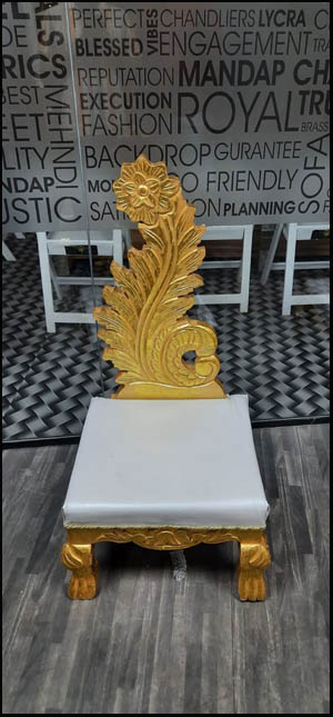 Lucky Wedding Rental Mandap Chair Decoration