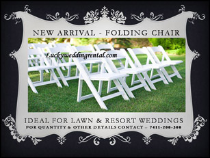 Lucky Wedding Rental seating decoration