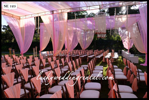 Lucky Wedding Rental seating decoration