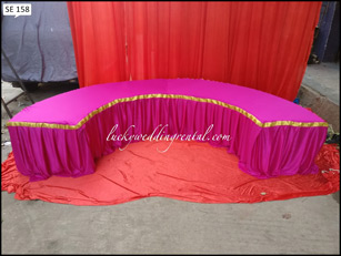 Lucky Wedding Rental seating decoration