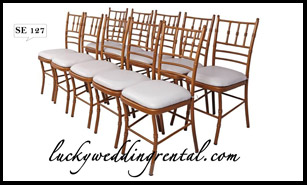 Lucky Wedding Rental seating decoration