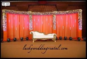 Lucky Wedding Rental seating decoration