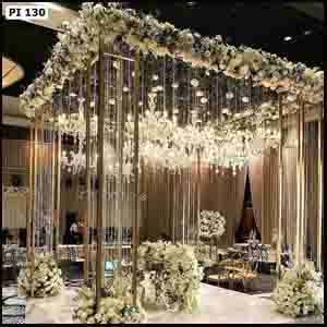 Lucky Wedding Rental pillars decoration